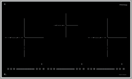 Hình ảnh của Bếp từ 3 vùng nấu Inverter Faster FS 773E