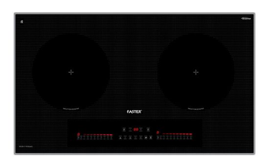 Hình ảnh của Bếp từ 2 vùng nấu Faster FS 828I âm tủ